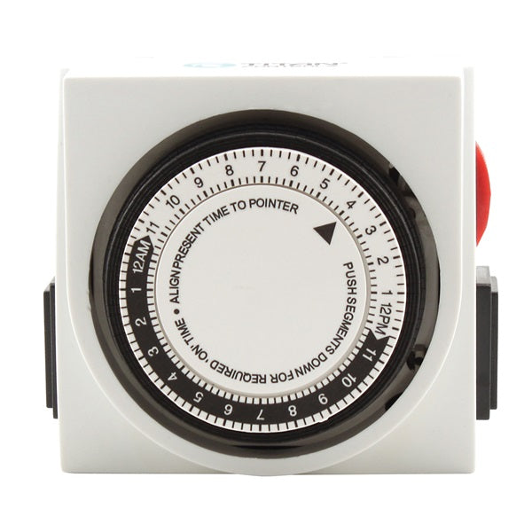 TITAN CONTROLS Apollo 8 HGC734100 Mechanical Timer, 15 A, 120 V, 1800 W, 2 -Outlet, 15 min Time Setting
