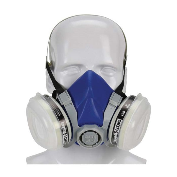 SAFETY WORKS SWX Series SWX00318 Paint and Pesticide Respirator, Medium Mask, P95 Filter Class, 95 % Filter Efficiency