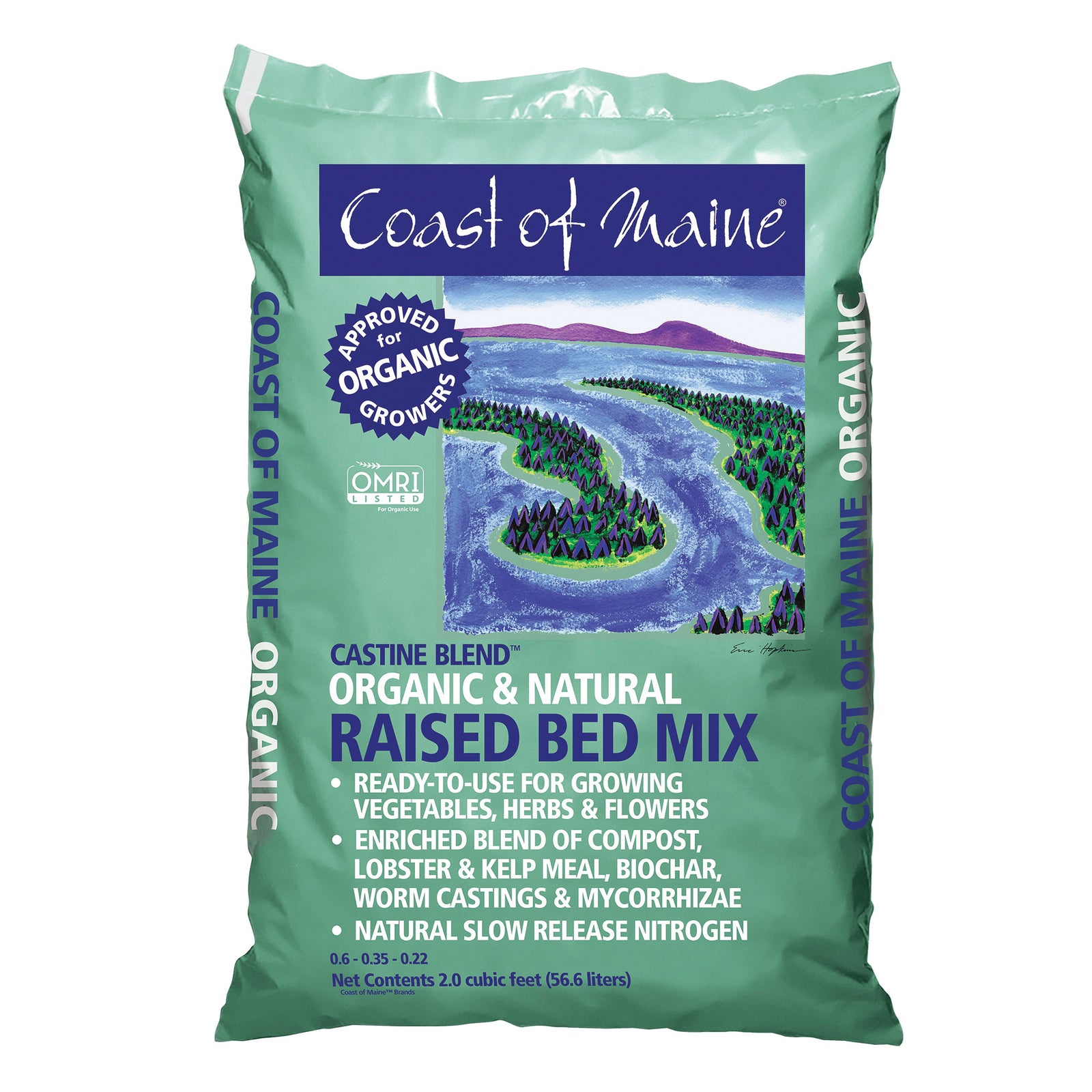 Coast of Maine 1SCAS-48 Organic Raised Bed Mix, 2 cu-ft Bag