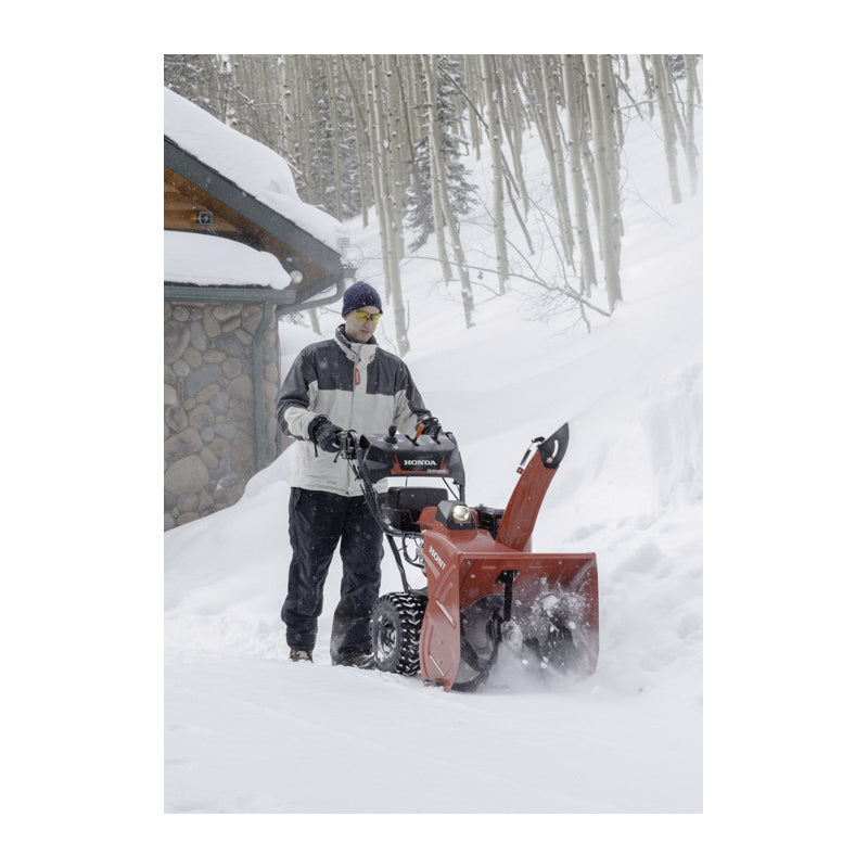 Honda HSS724AAWD Snow Blower, Gasoline, 196 cc Engine Displacement, 4-Cycle OHV Engine, 2-Stage, 49 ft Throw