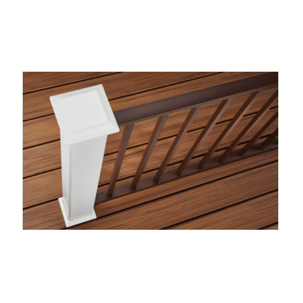 Trex Transcend TT010620TG01 Grooved-Edge Decking Board, 20 ft L, 6 in W, 1 in T, Tiki Torch