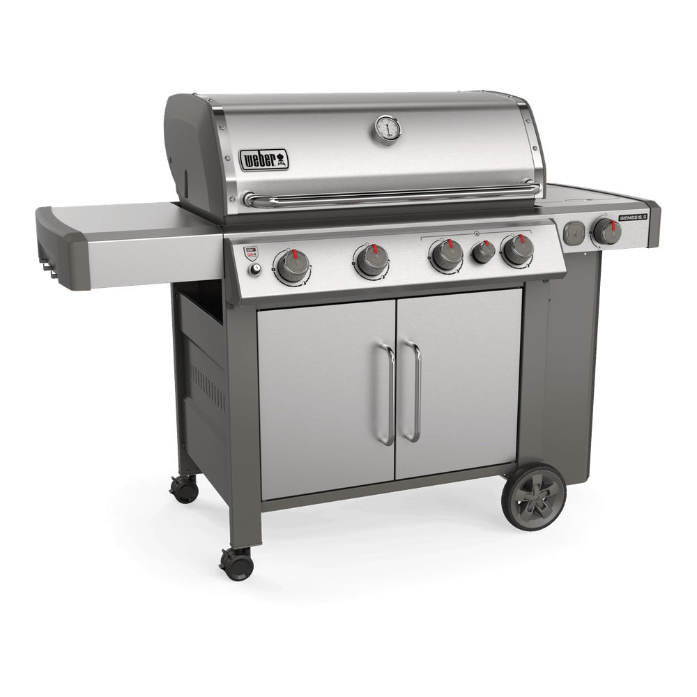 Weber GENESIS II S-435, 62006001 Gas Grill, Liquid Propane, 4 -Burner, Stainless Steel
