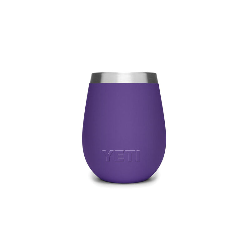 YETI Rambler 21090000041 Wine Tumbler, 10 oz Capacity, Insulated, Stainless Steel, Peak Purple