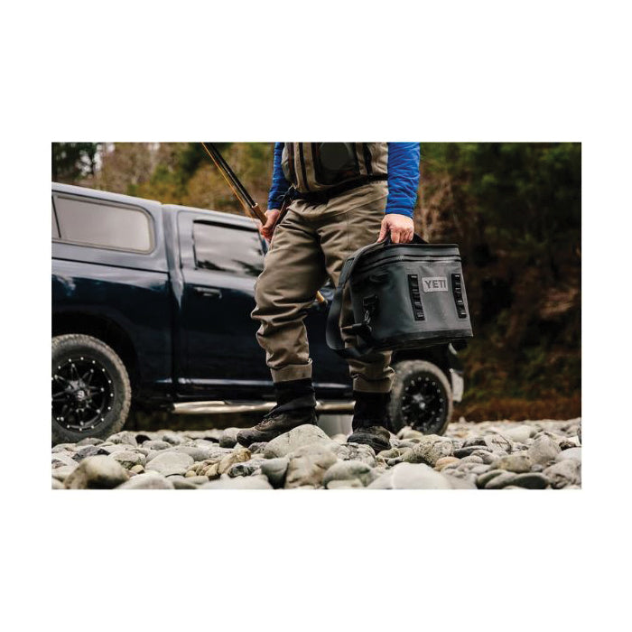 Yeti Hopper Flip 12, 18010130000 Soft Cooler, 16 lb Cooler, Dryhide Fabric, River Green