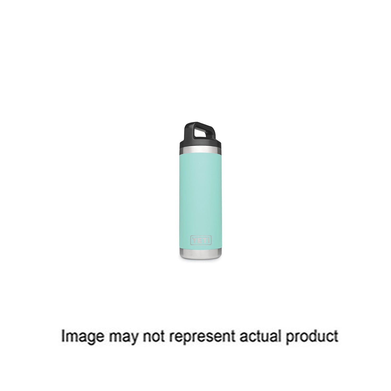 YETI Rambler 21071500150 Vacuum Insulated Bottle with TripleHaul Cap, 18 oz Capacity, Stainless Steel, River Green