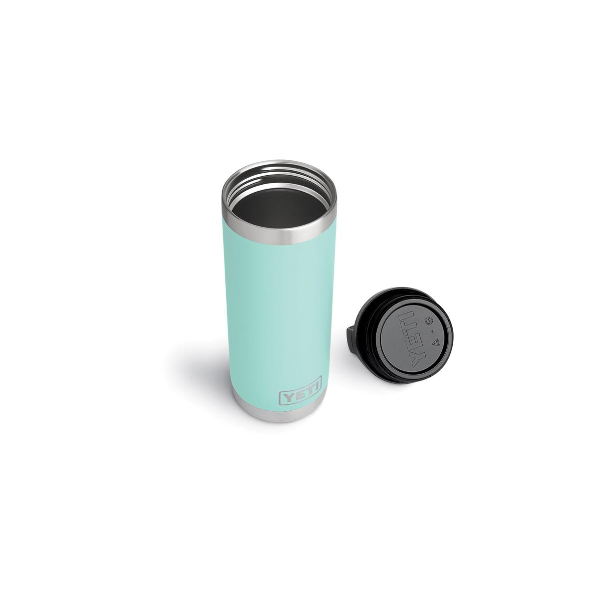 YETI Rambler 21071500150 Vacuum Insulated Bottle with TripleHaul Cap, 18 oz Capacity, Stainless Steel, River Green