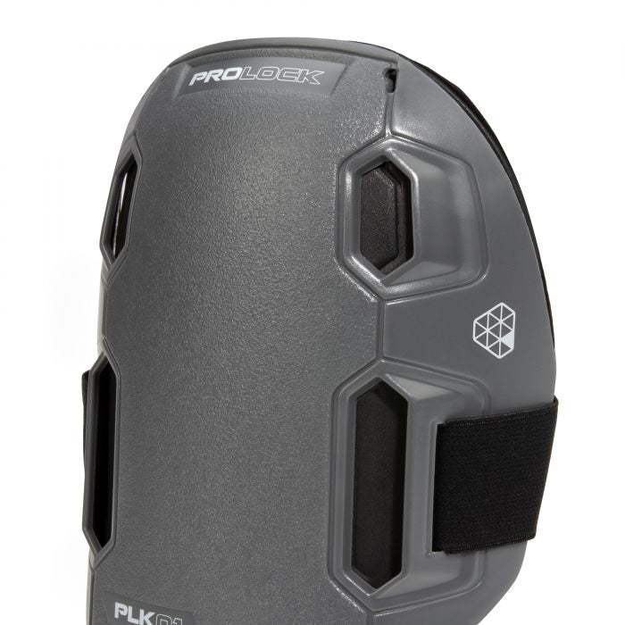 PROLOCK 93176 Non-Marring 2-in-1 Knee Pad, One-Size, Resin Cap, EVA Foam Pad, 1-Strap, Hook and Loop Closure