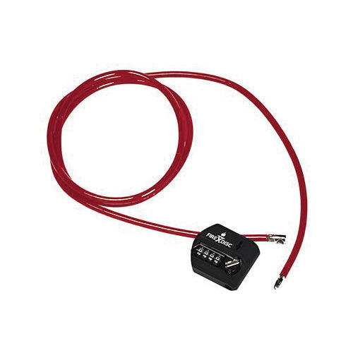 FIREDISC TCGDSMLC6 Cable Lock, 5/16 in Dia Cable/Chain, 6 ft L Cable/Chain, Steel Cable/Chain, PVC-Coated Cable/Chain