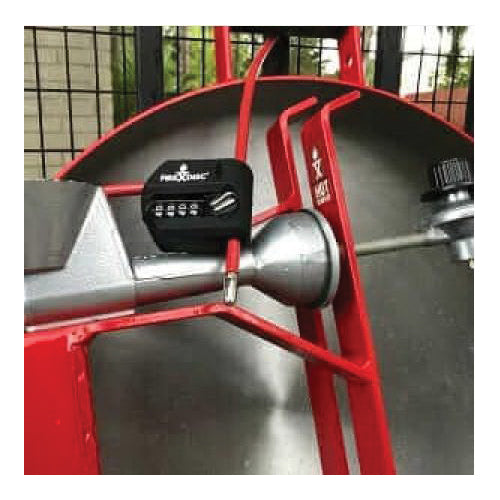 FIREDISC TCGDSMLC6 Cable Lock, 5/16 in Dia Cable/Chain, 6 ft L Cable/Chain, Steel Cable/Chain, PVC-Coated Cable/Chain