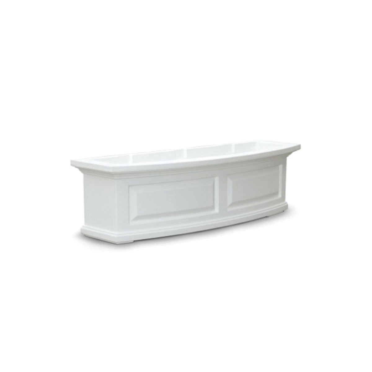 MAYNE Nantucket 4830-W Window Box, 11-1/2 in W, 36 in D, Double Wall Design, Polyethylene, White