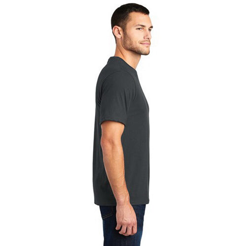 DISTRICT Very Important Tee Series DT6000C2M T-Shirt, M, Cotton, Charcoal, Rib-Knit Collar, Short Sleeve