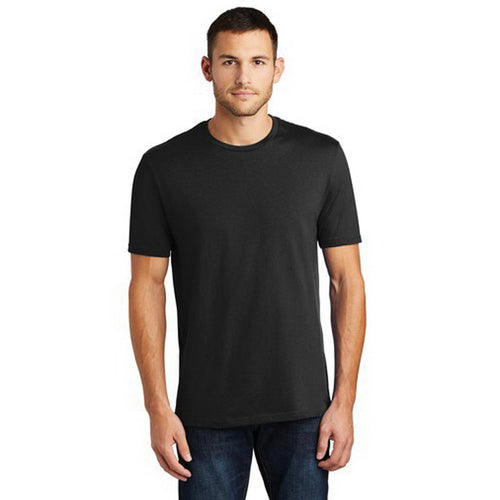 DISTRICT Perfect Weight Series DT104B1M T-Shirt, M, Cotton, Jet Black, Rib-Knit Collar, Short Sleeve