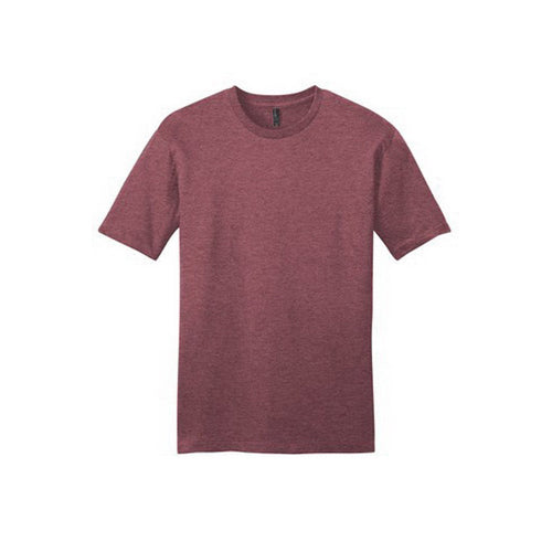 DISTRICT Very Important Tee Series DT6000M2M T-Shirt, M, Cotton, Maroon, Rib-Knit Collar, Short Sleeve