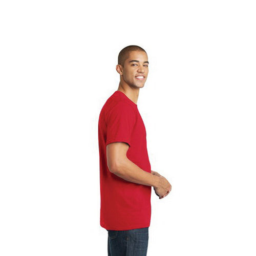 DISTRICT The Concert Tee Series DT5000R2L T-Shirt, L, Cotton, Red, Rib-Knit Collar, Short Sleeve