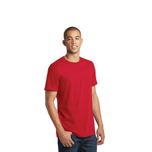 DISTRICT The Concert Tee Series DT5000R2L T-Shirt, L, Cotton, Red, Rib-Knit Collar, Short Sleeve