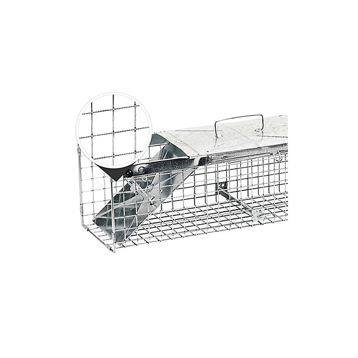 Havahart 1030 Medium Animal Trap, 24 in L, 7 in W, 7 in H, Spring Loaded Door
