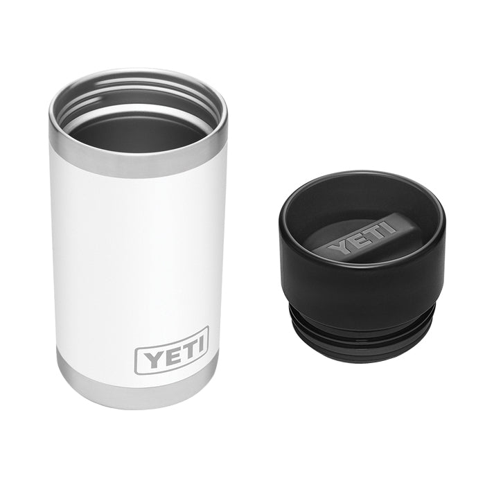 YETI Rambler 21071050009 Vacuum Insulated Bottle with Hotshot Cap, 12 oz Capacity, Stainless Steel, White
