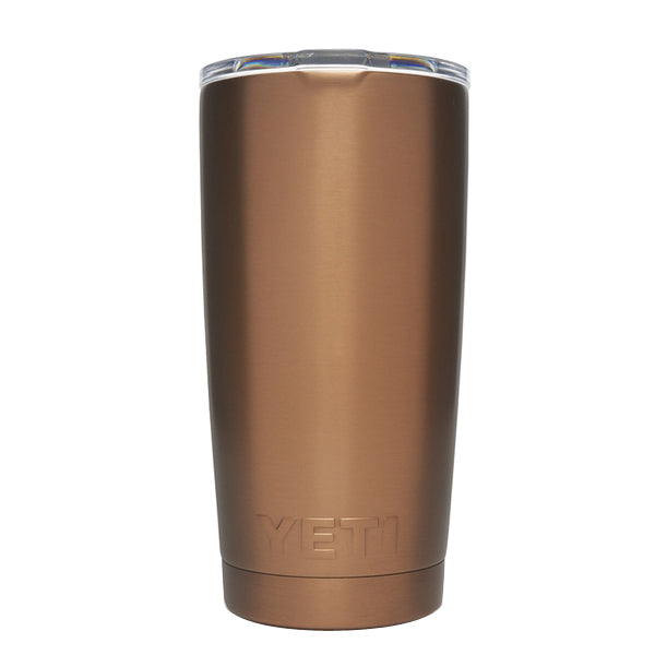 YETI Rambler 21071500283 Tumbler, 20 oz Capacity, MagSlider Lid, Stainless Steel, Insulated, Copper