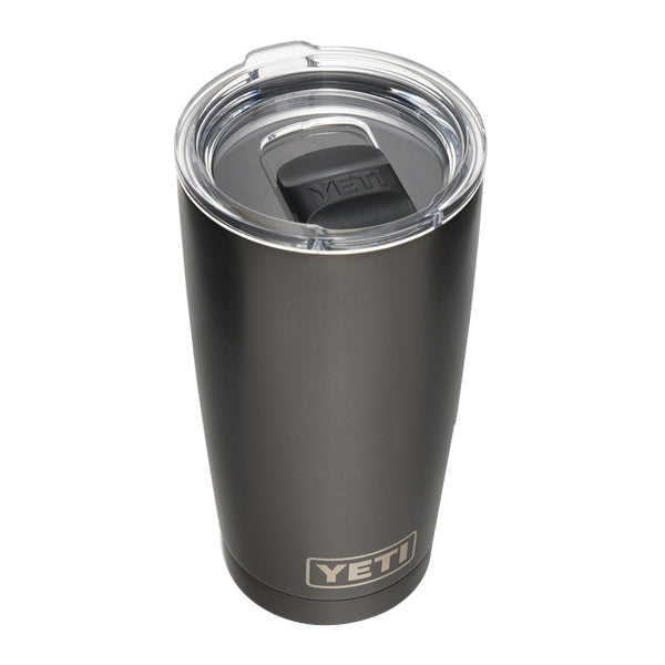 YETI Rambler 21071500703 Tumbler, 20 oz Capacity, MagSlider Lid, Stainless Steel, Insulated, Graphite