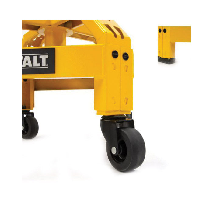 DeWALT 41562 Shop Stool with Caster, 300 lb, 22-1/2 to 26-3/4 in H Adjustable, 15-3/4 in OAL, Steel Frame