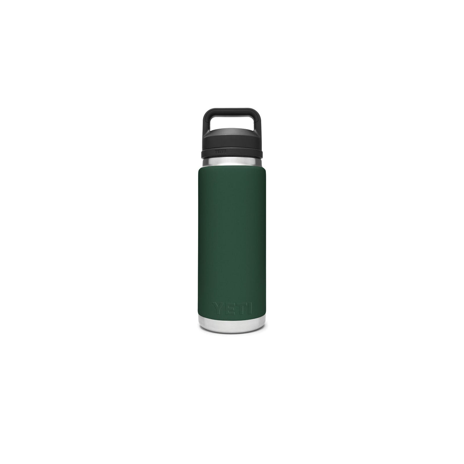 YETI Rambler 21071200033 Vacuum Insulated Bottle with Chug Cap, 26 oz Capacity, Stainless Steel, Northwoods Green
