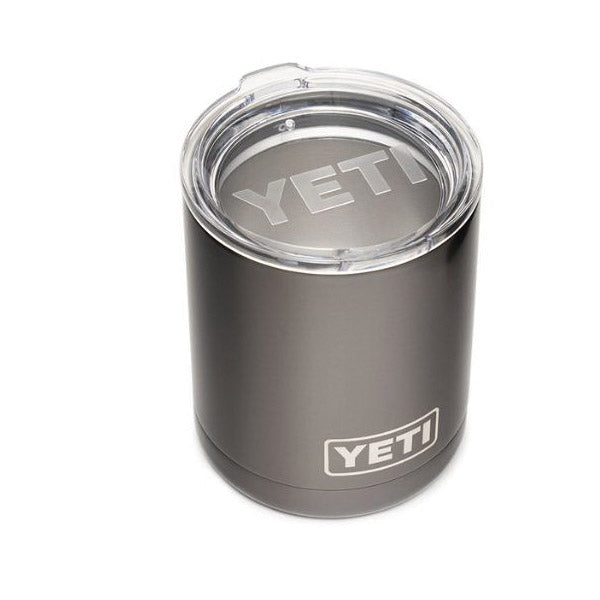 YETI Rambler Series 21071500312 Lowball Cup, 10 oz Capacity, Stainless Steel, Graphite, Insulated
