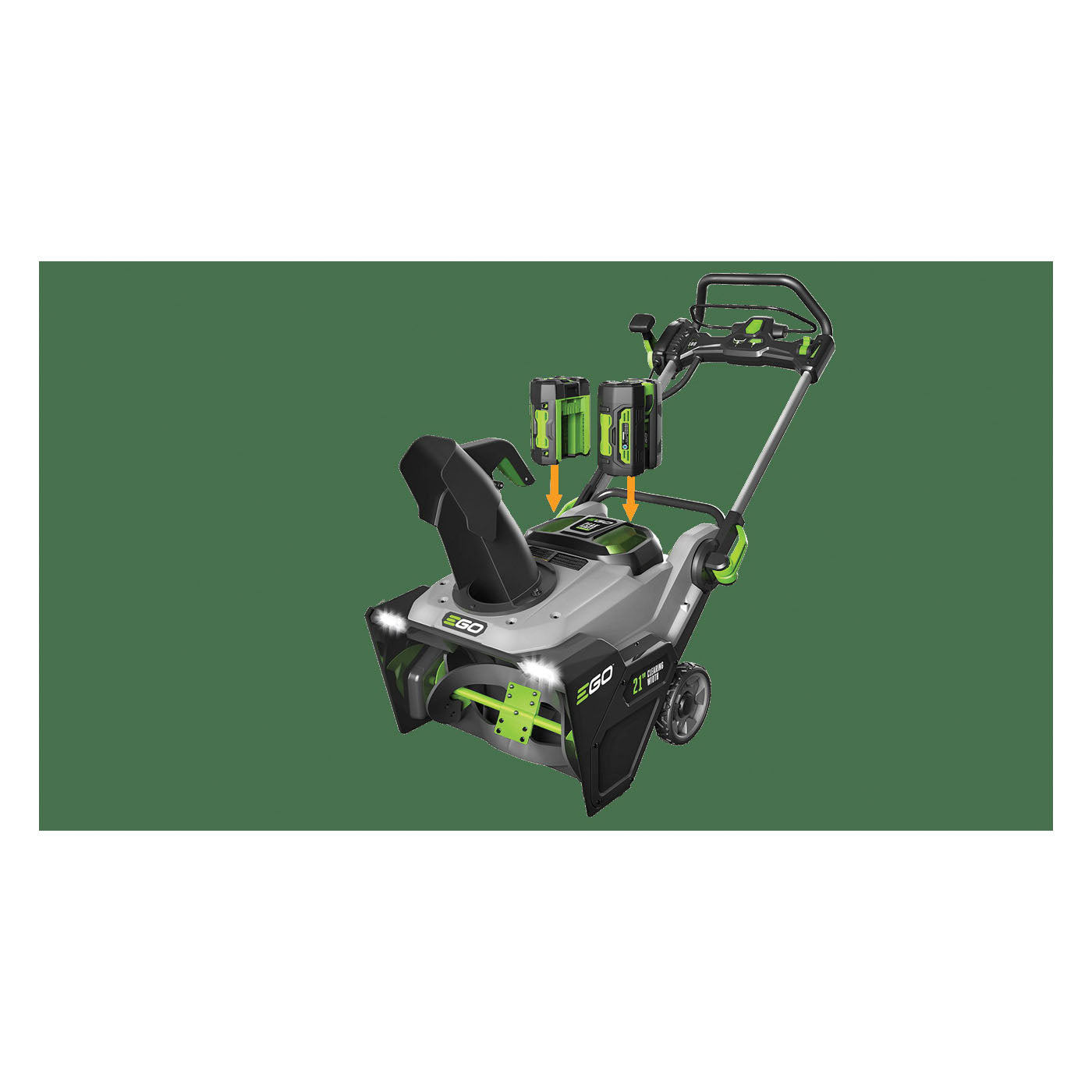 EGO SNT2102 Power+ 21" Snow Blower with Peak Power Kit (Includes Snow Blower, (2) G3 56V 5.0ah Batteries, and Rapid Charger)