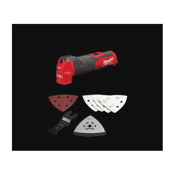 Milwaukee 2526-20 Oscillating Multi-Tool, Tool Only, 12 V, 10,000 to 20,000 opm, 3.9 deg Oscillating