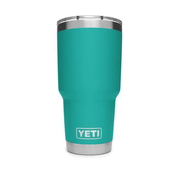 YETI Rambler 21070070070 Tumbler, 30 oz Capacity, MagSlider Lid, Stainless Steel, Insulated, Aquifer Blue