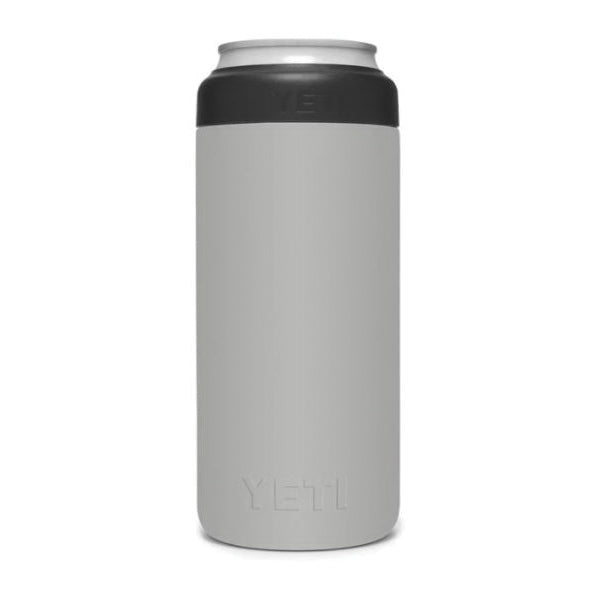 YETI Rambler 21071500471 Colster, 3-1/8 in OD x 4-7/8 in H, 12 oz Can/Bottle Insulator Stainless Steel, Stainless Steel, Granite Gray