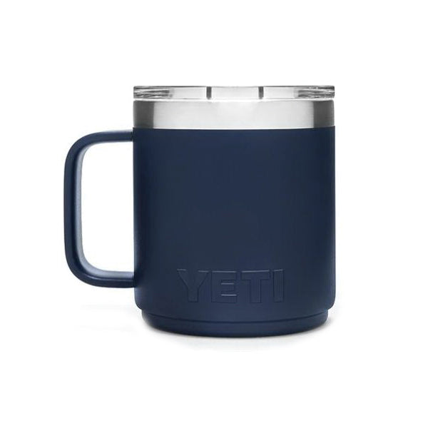 YETI Rambler 21071500574 Stackable Mug, 10 oz Capacity, MagSlider Lid, Insulated, Stainless Steel, Navy Blue