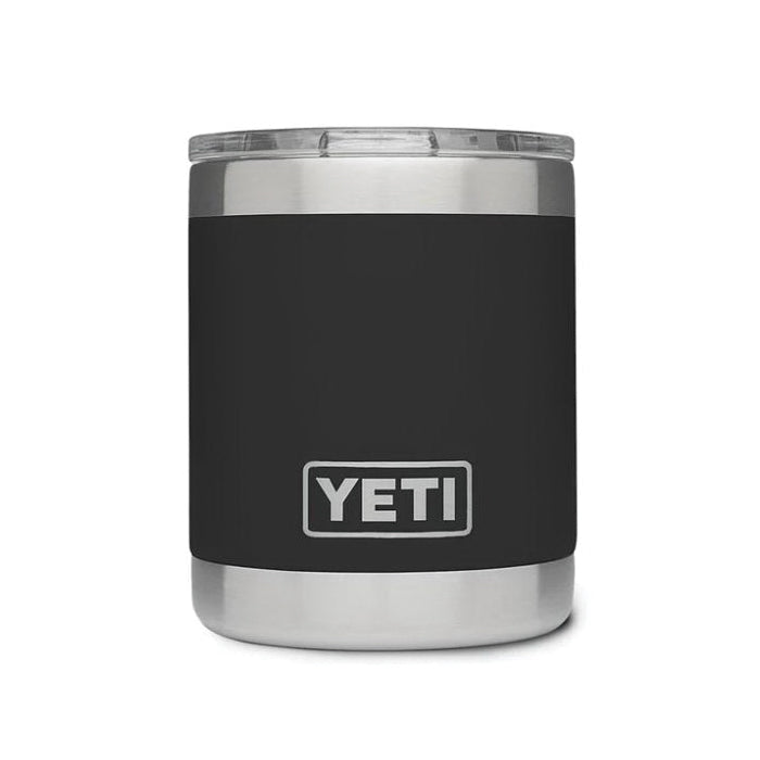 YETI Rambler 21071500563 10 OZ Lowball with Magslider Lid, Vacuum Insulated, Stainless Steel, Black,