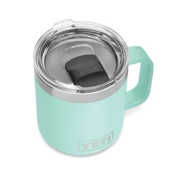 YETI Rambler 21071500575 Stackable Mug, 10 oz Capacity, MagSlider Lid, Insulated, Stainless Steel, Seafoam