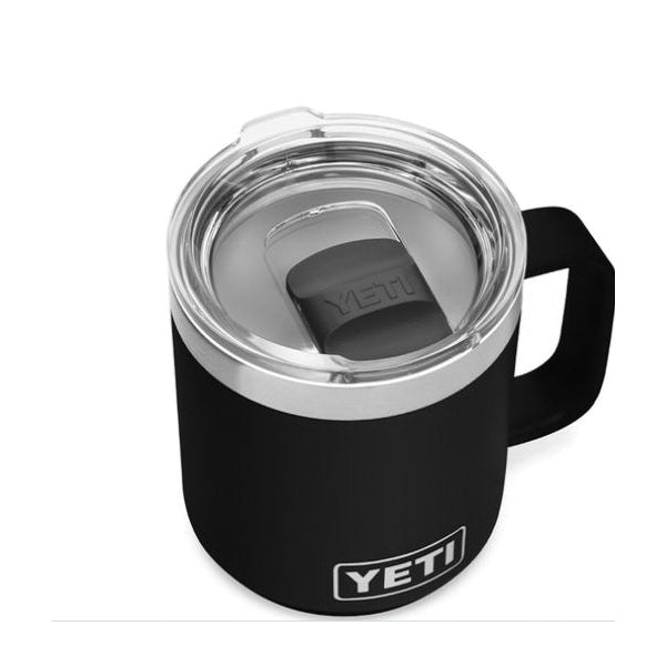 YETI Rambler 21071500573 Stackable Mug, 10 oz Capacity, MagSlider Lid, Insulated, Stainless Steel, Black