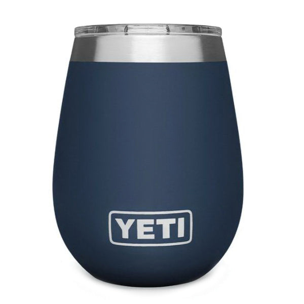YETI Rambler 21071500584 Wine Tumbler, 10 oz Capacity, Insulated, Stainless Steel, Navy Blue