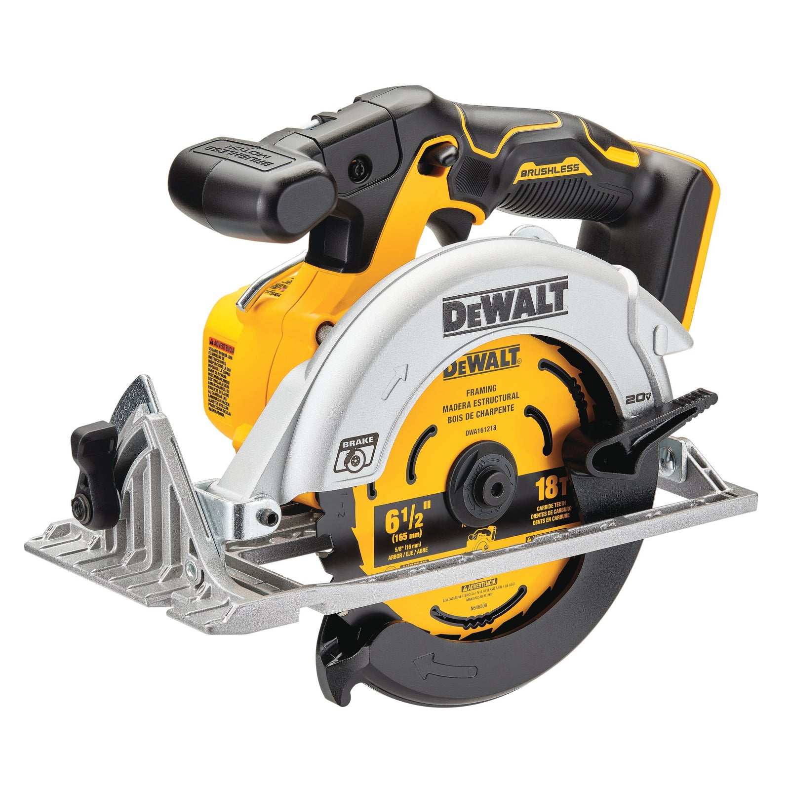 DeWALT DCS565B 20V Max 6.5" Brushless Cordless Circular Saw (BARE TOOL – No Battery Included)