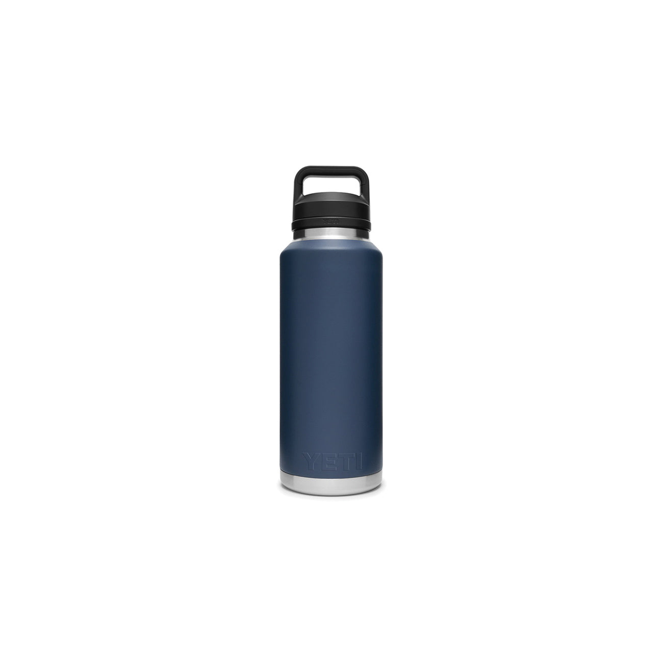 YETI Rambler 21071210004 Vacuum Insulated Bottle with Chug Cap, 46 oz Capacity, Stainless Steel, Navy