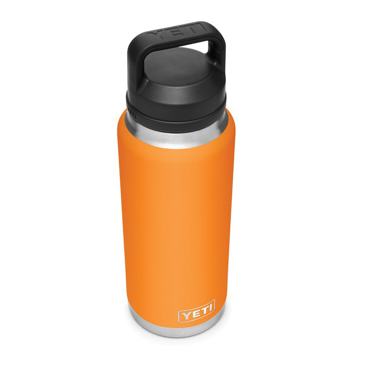 YETI Rambler 21071070042 Vacuum Insulated Bottle with Chug Cap, 36 oz Capacity, Stainless Steel, King Crab Orange