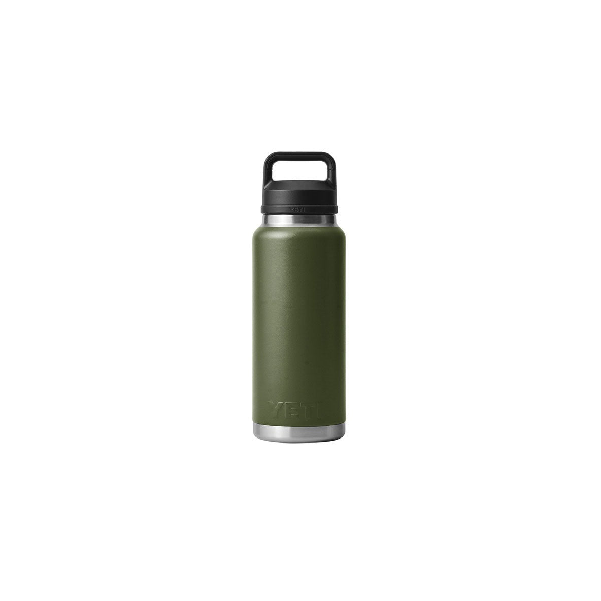 YETI Rambler 21071500710 Vacuum Insulated Bottle with Chug Cap, 36 oz Capacity, Stainless Steel, Highlands Olive