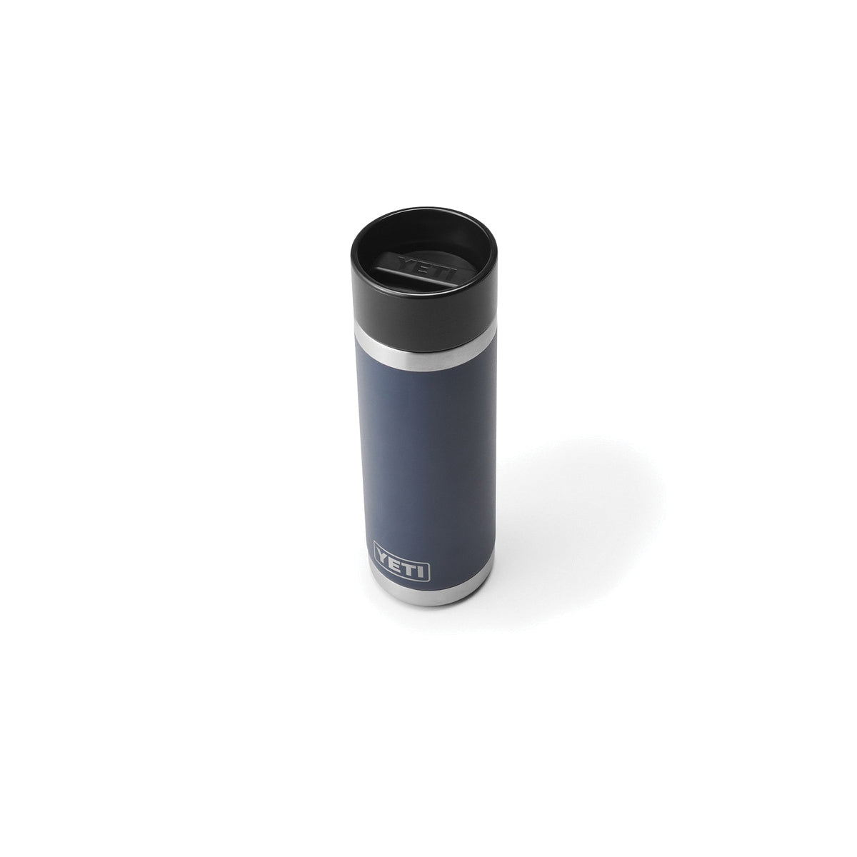 YETI Rambler Series 21071500738 Bottle with Hotshot Cap, 18 oz Capacity, 18/8 Stainless Steel, Navy