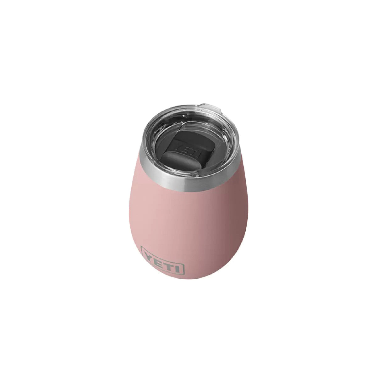 YETI Rambler 21071500921 Wine Tumbler, 10 oz Capacity, Insulated, MagSlider Lid, Stainless Steel, Sandstone Pink