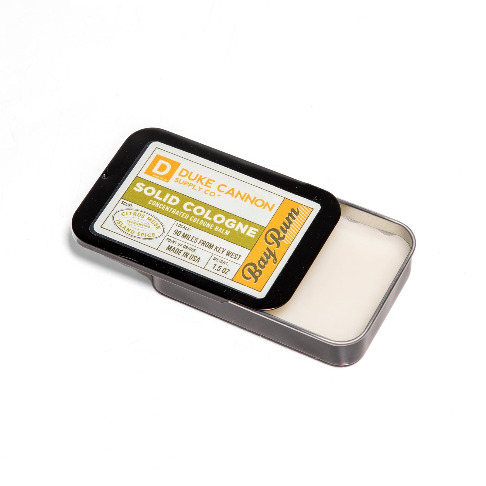 Duke Cannon SCBAYRUM Solid Cologne, Bay Rum, 1.5 oz