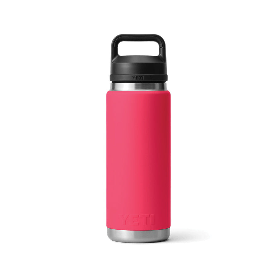 YETI Rambler 21071500998 Bottle with Chug Cap, 26 oz Capacity, Stainless Steel, Bimini Pink