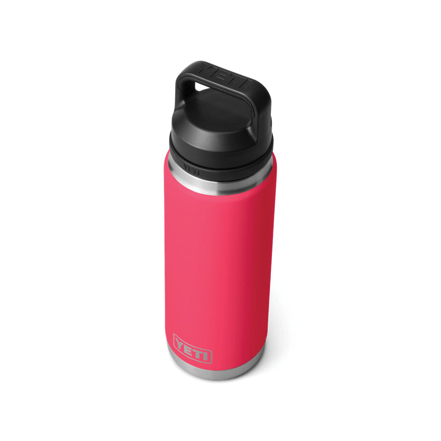 YETI Rambler 21071500998 Bottle with Chug Cap, 26 oz Capacity, Stainless Steel, Bimini Pink