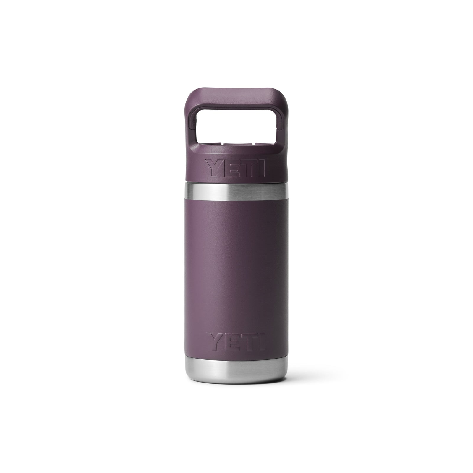 YETI Rambler 21071501126 Kid's Bottle with Straw Cap, 12 oz Capacity, Stainless Steel, Nordic Purple