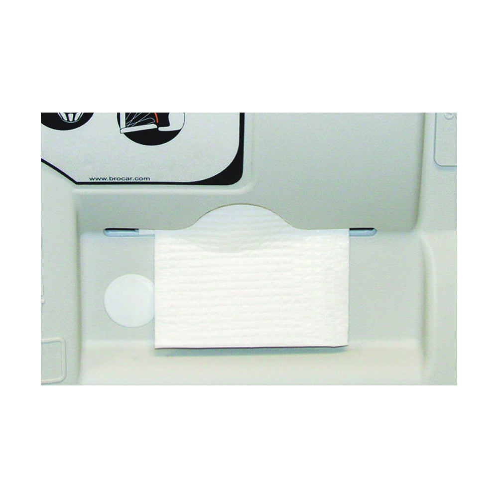 CONTINENTAL COMMERCIAL 8255 Diaper Changing Station Liner, 250 lb, 6-1/2 in L, 4-3/4 in W, Wall Mounting, White