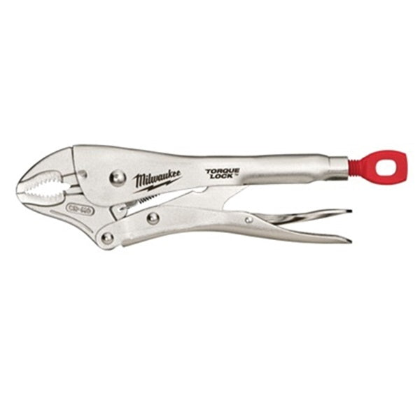 Milwaukee Torque Lock 48-22-3420 Locking Plier, 10 in OAL, 2 in Jaw Opening, Red/Silver Handle, Comfort-Grip Handle