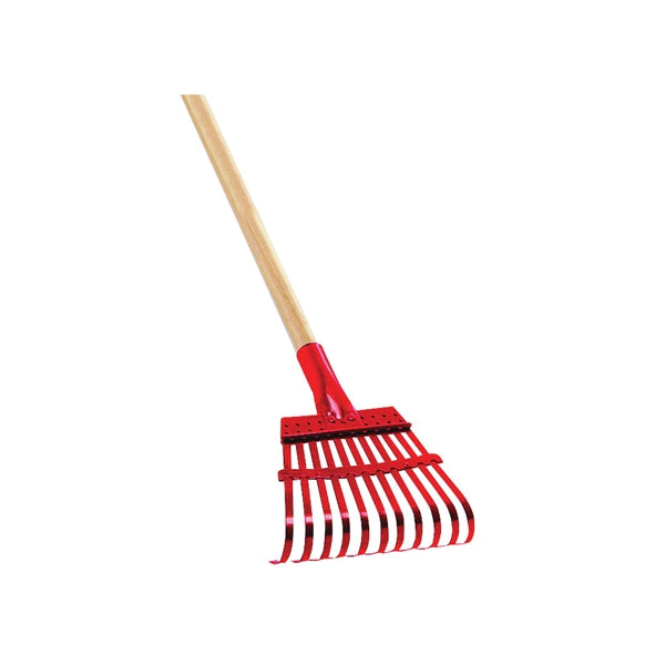 CORONA RK 62000 Shrub Rake, 11 -Tine, Steel Tine, Wood Handle, 54 in L Handle