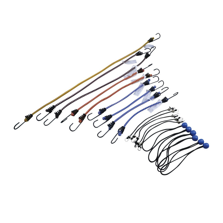 ProSource FH64077 Stretch Cord Set, Black, Hook End