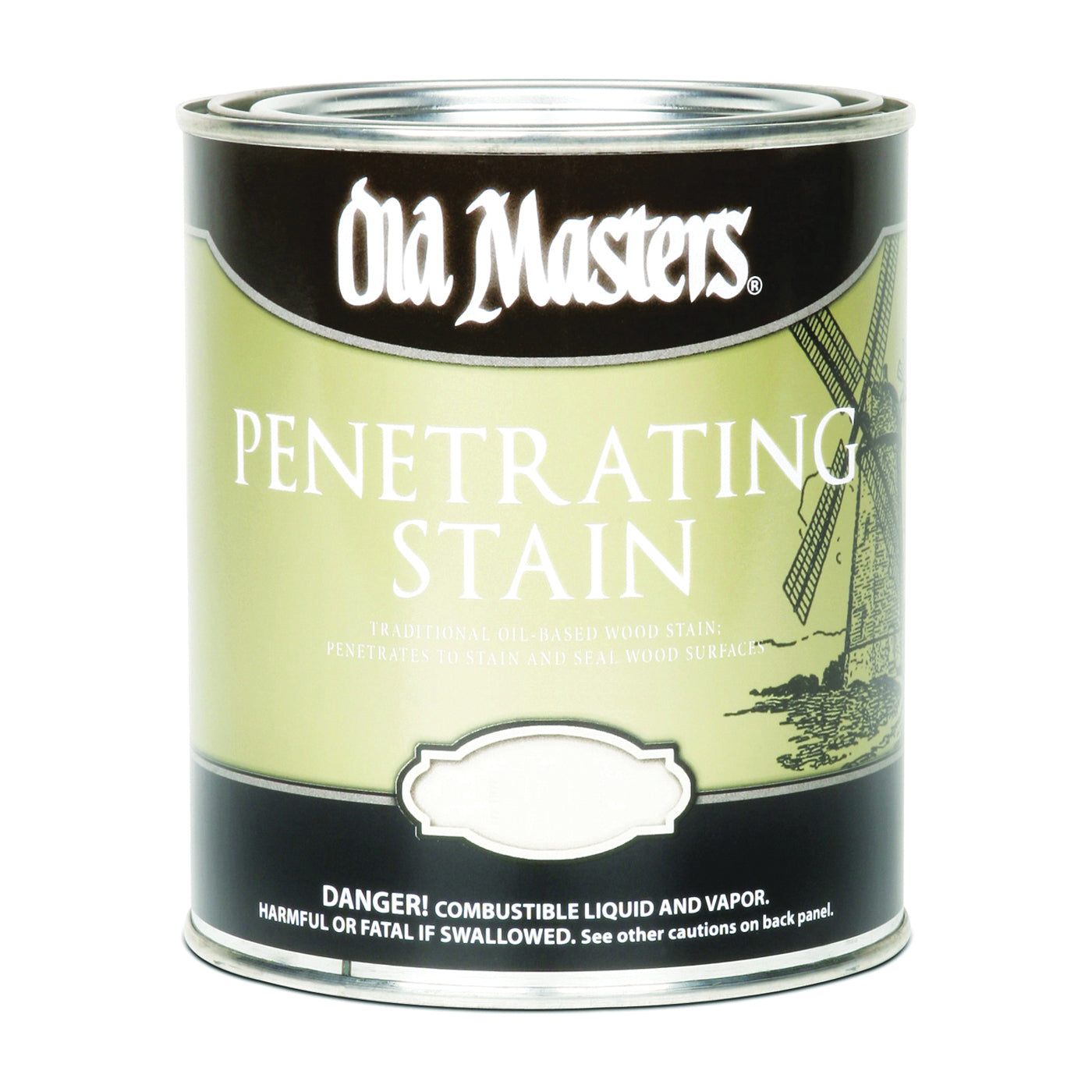 Old Masters 40904 Penetrating Stain, Clear, Cedar, Liquid, 1 qt, Can